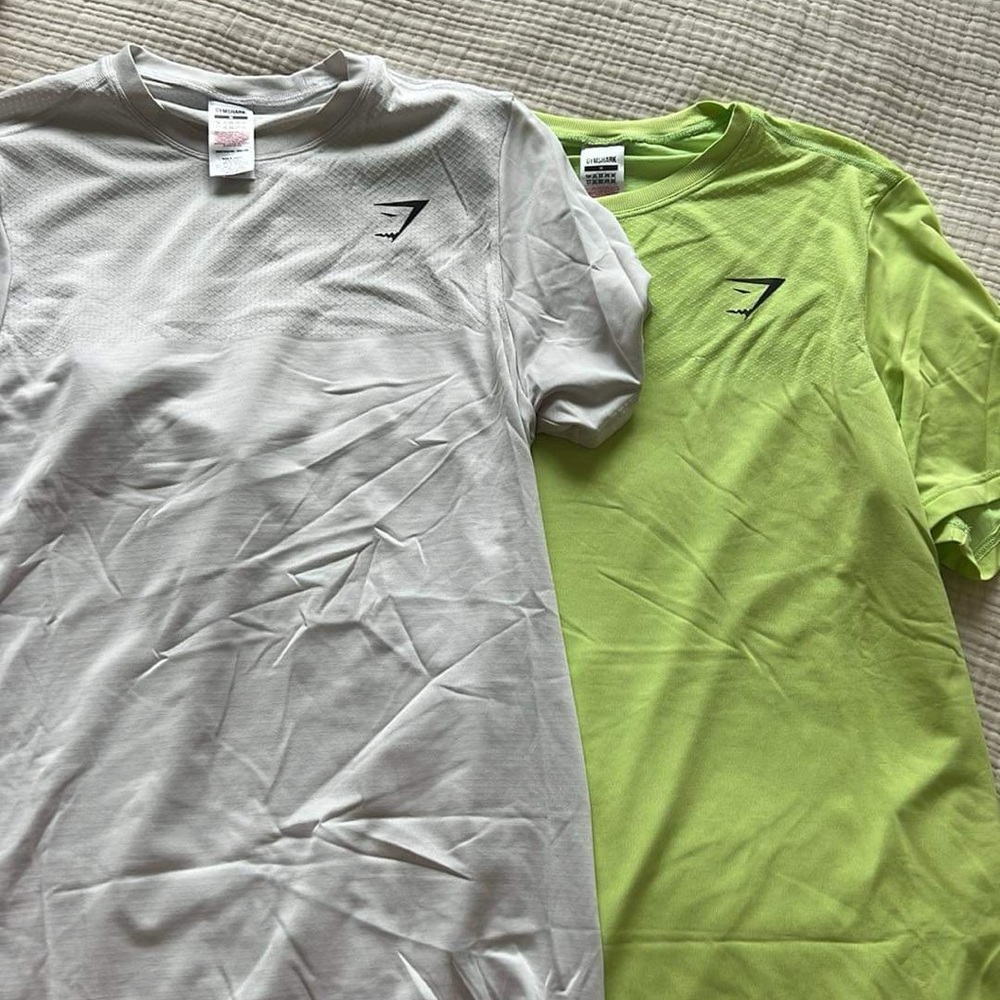 2 gymshark men’s shirts